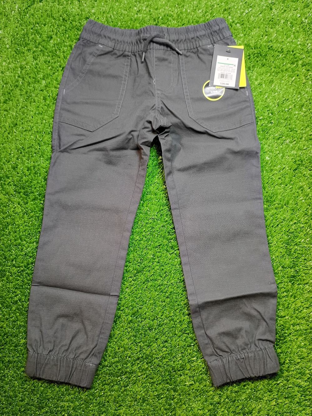 Art Class Boys' Charcoal Gray Ripstop Jogger Pants Size 4